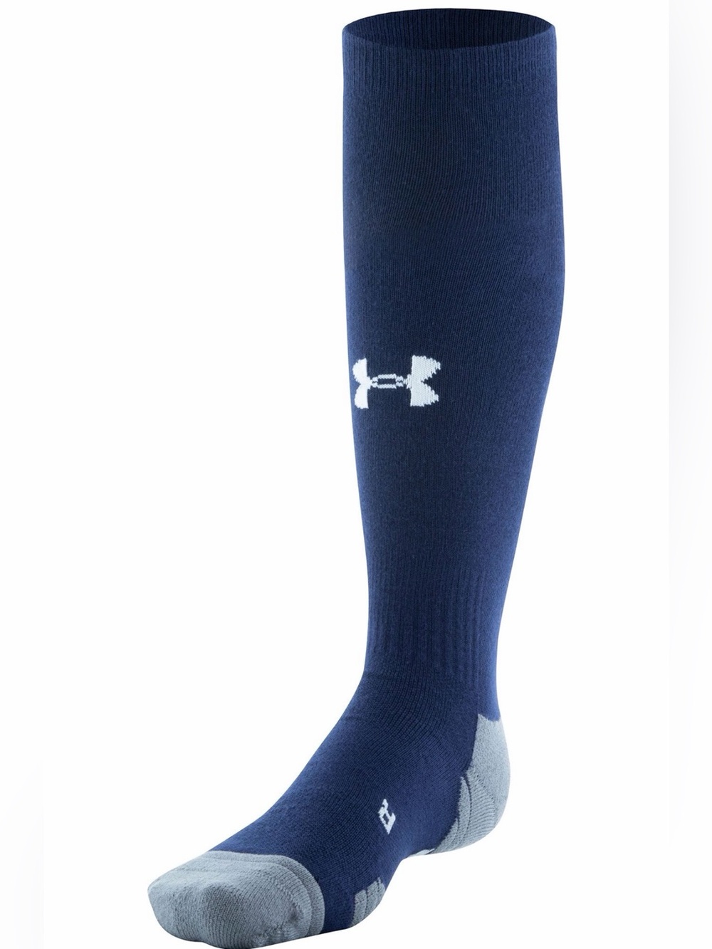 Lot of 3 Under Armour UA Men's Midnight Navy Blue Soccer Over Calf Socks 8.5-13